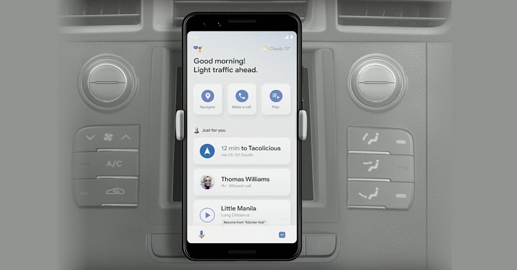 Nova versão do Google Assistant pretende oferecer uma interface de voz completa no carro