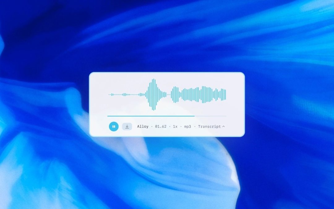 OpenAI lança modelos de voz text-to-speech e speech-to-text avançados