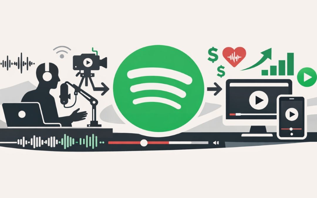 Spotify abre portas para hospedagem externa e amplia oportunidades para podcasts em vídeo